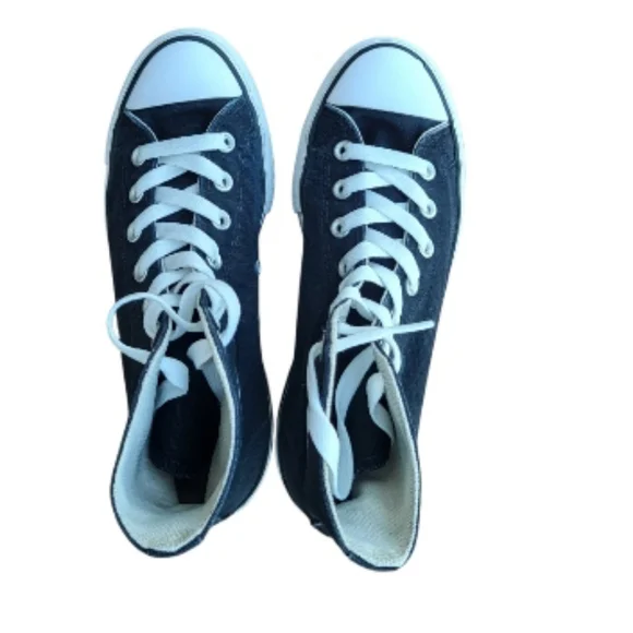 Converse Lift Platform All Star Chuck Taylor Black White Hi Sneaker Women 6.5 - Picture 6 of 11